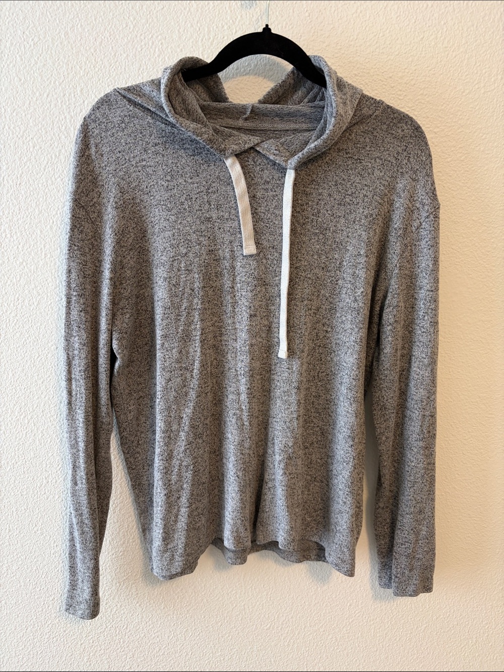 ZYIA Heather Gray Lightweight Hoodie Sweatshirt